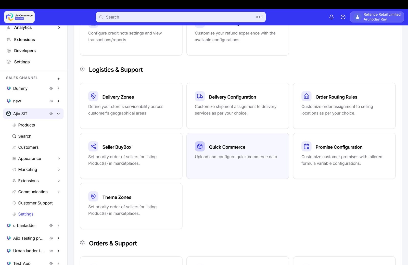 JCP admin · Delivery Partners roster