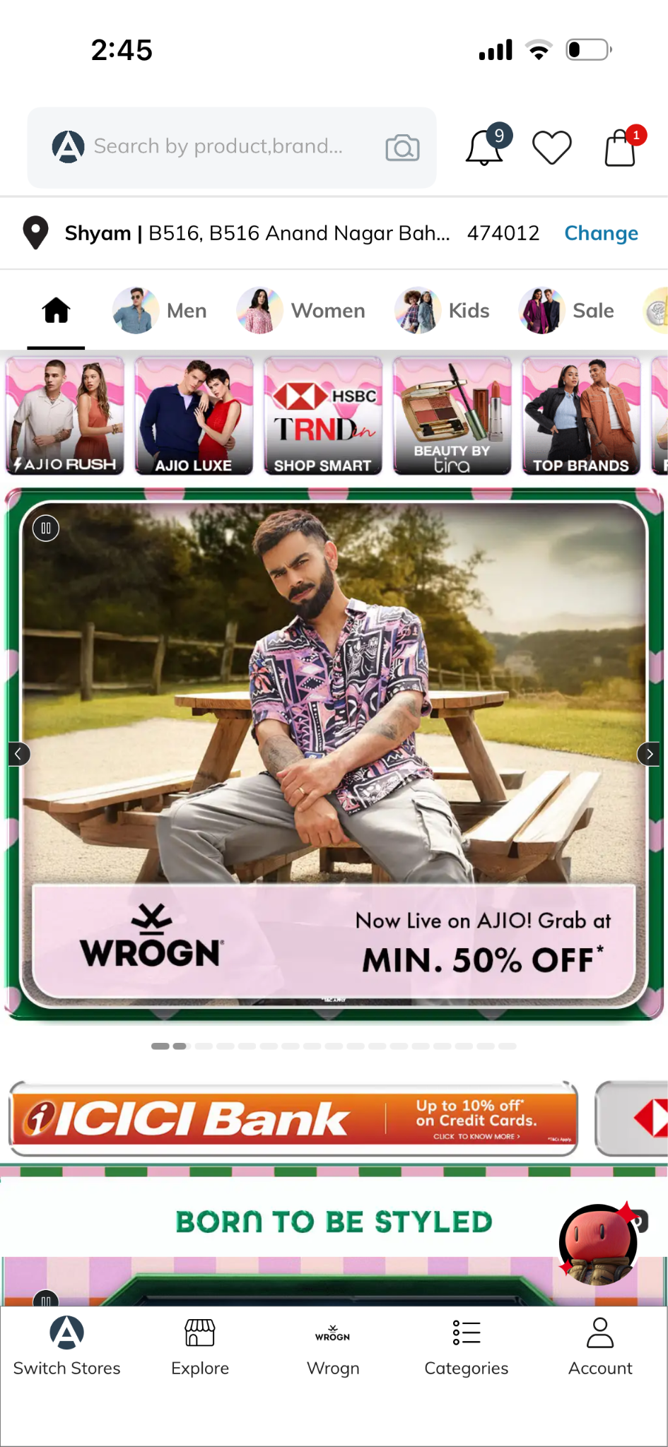 Ajio app