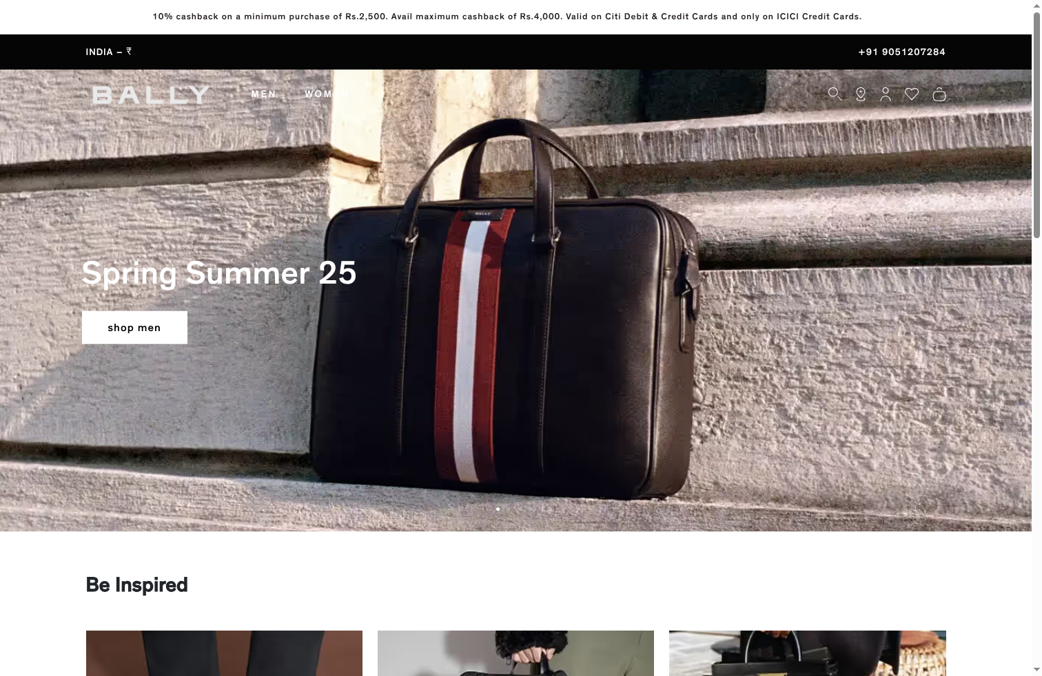 Bally storefront