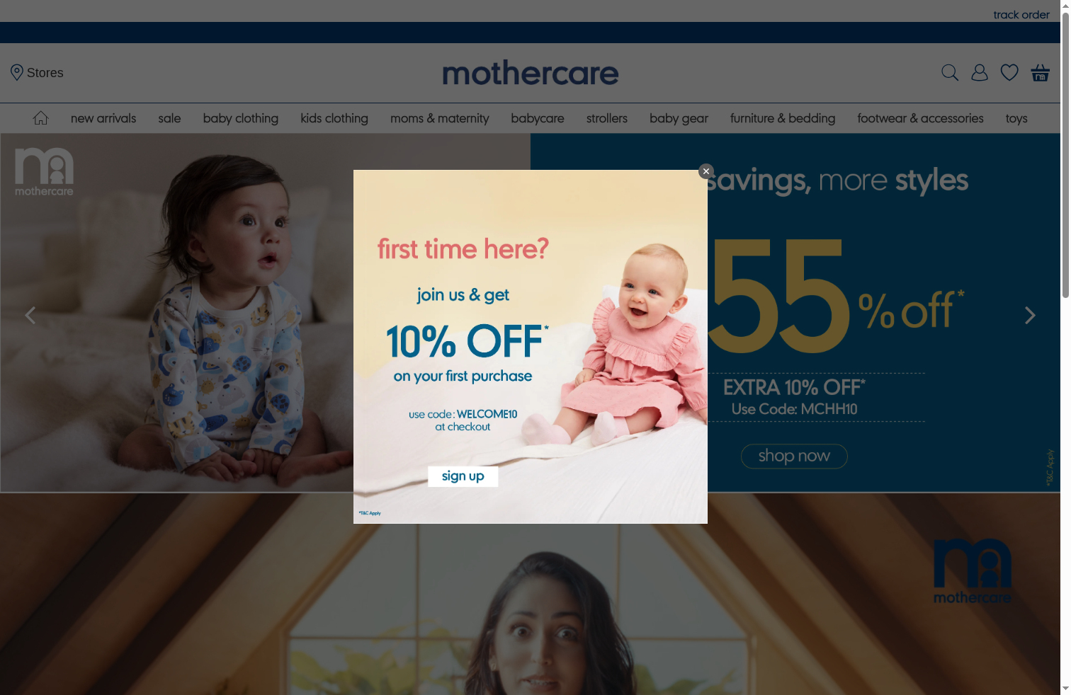 Mothercare storefront