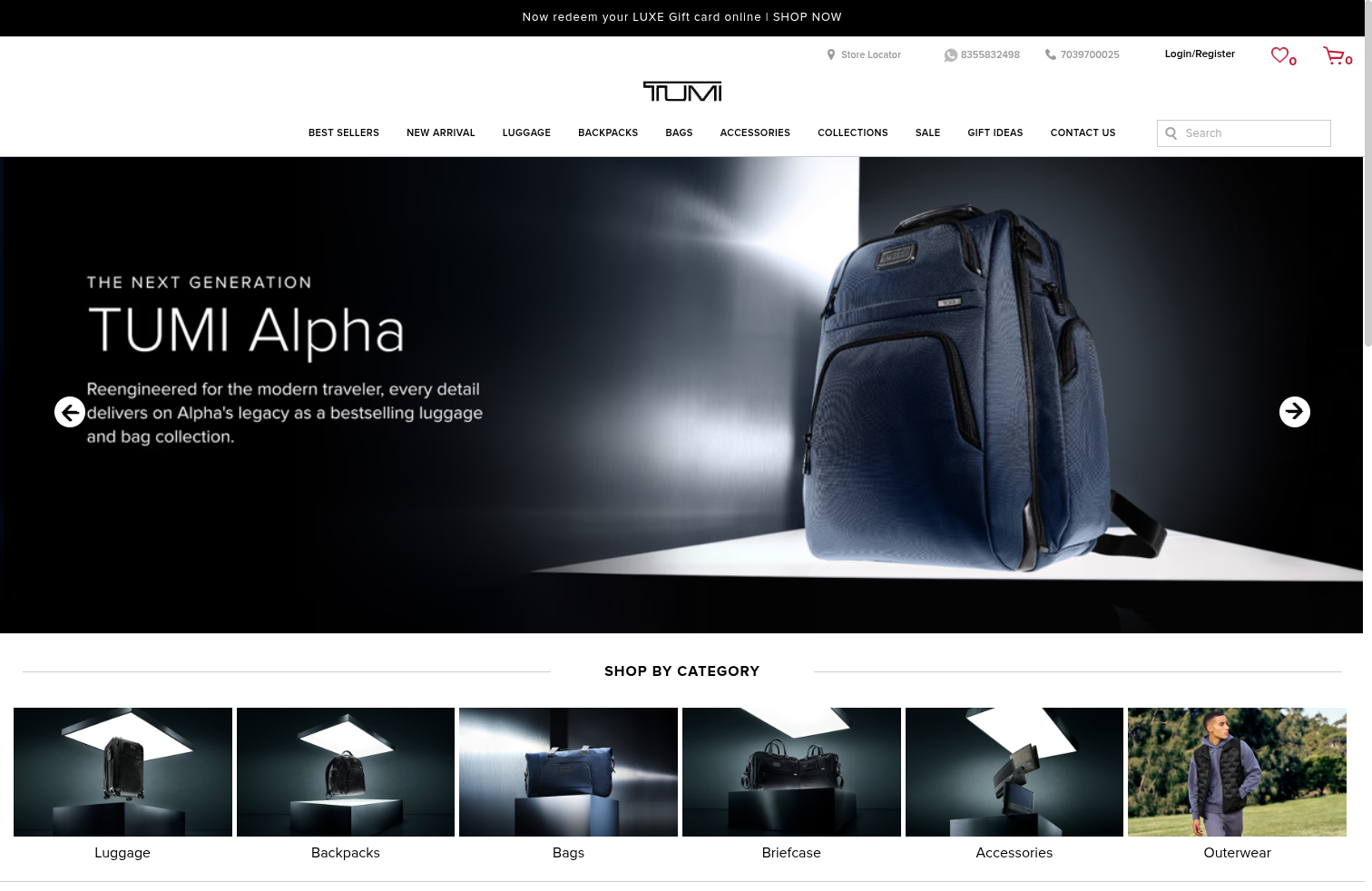 Tumi storefront